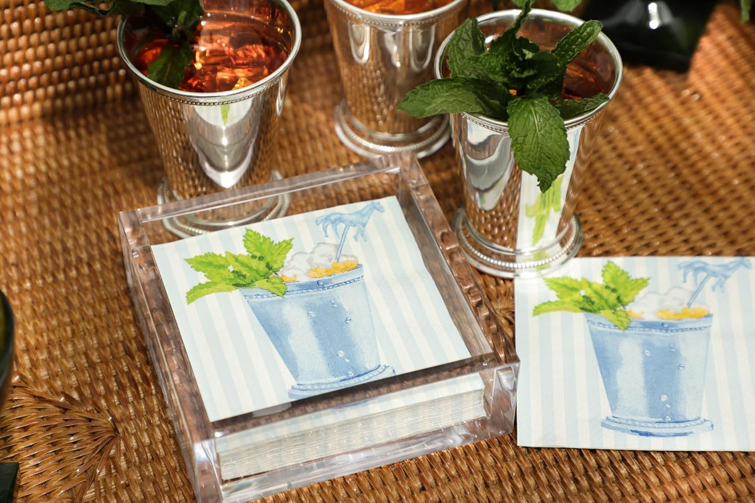 Acrylic Napkin Holder / Cocktail / Clear