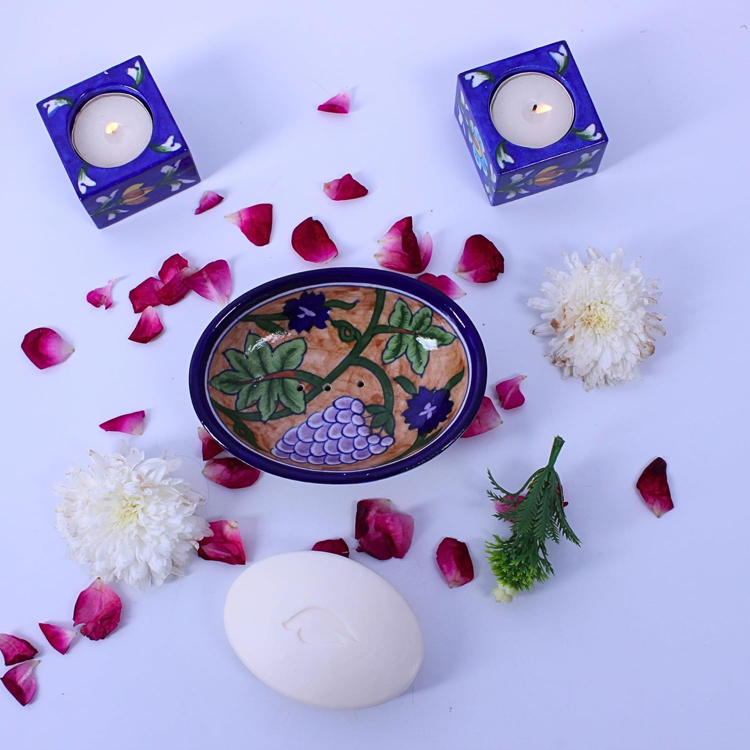 Handmade Ceramic Soap Holder / Beige