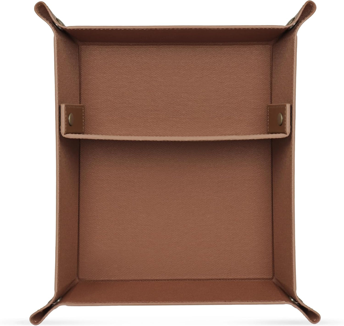 Londo PU Vegan Leather Valet Tray for Men — Catchall EDC for Keys, Wallet, Watch, AirPods — Nightstand & Entryway Tray