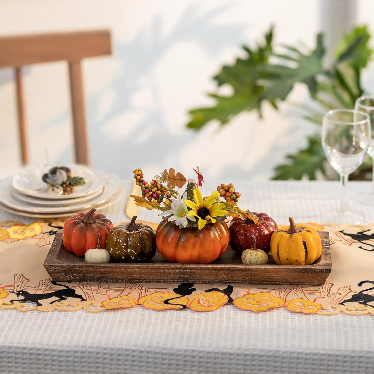 Wooden Tray for Candle Decorative