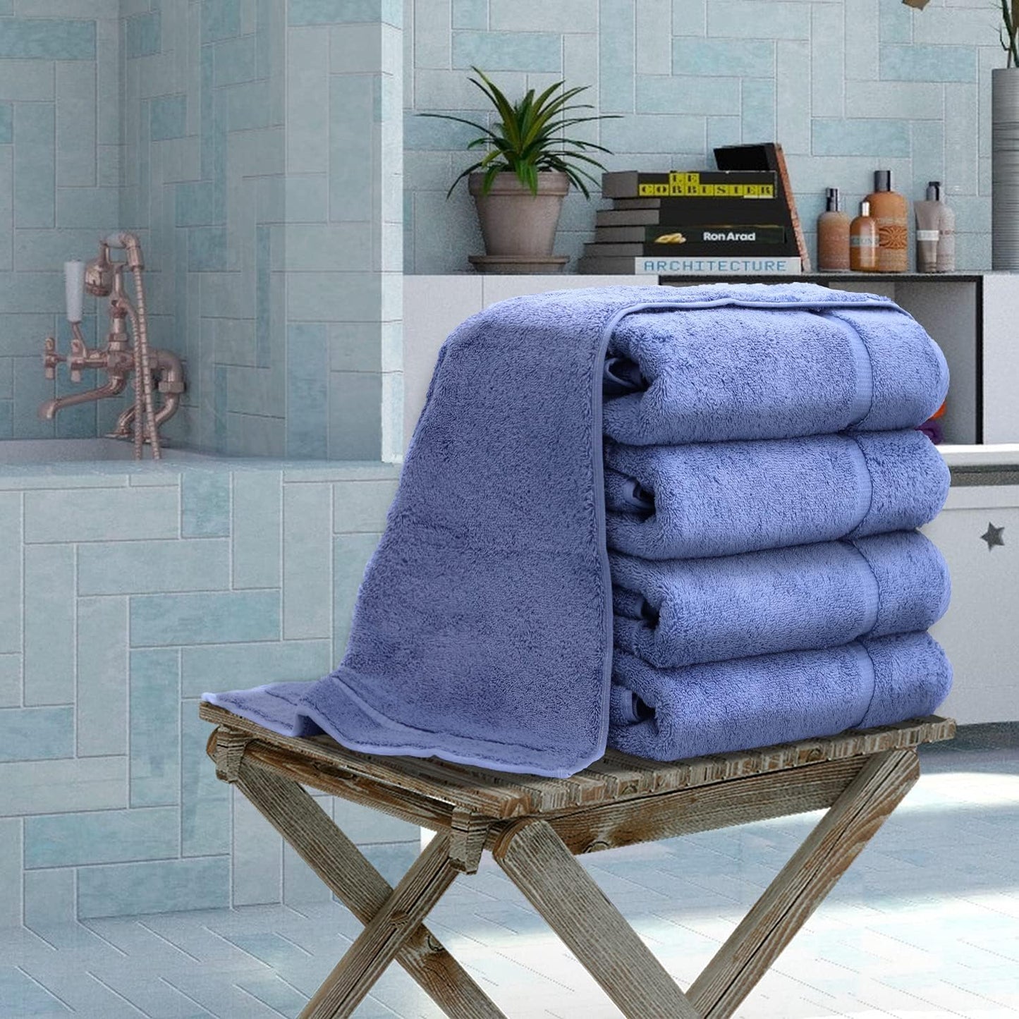 Luxury Hotel & Spa Collection Highly Absorbent, Quick Dry 100% Turkish Cotton 700 GSM, Eco Friendly Towel, for Bathroom