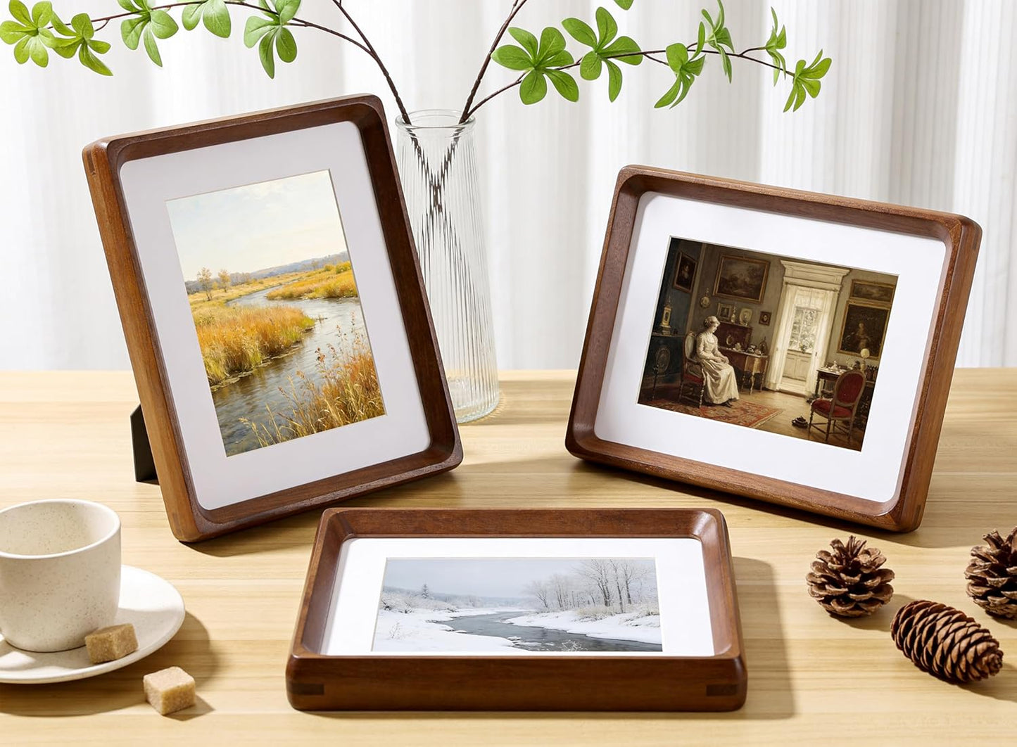 Picture Frame / USA-Sourced Wood / Walnut / 4 x 6 / Natural
