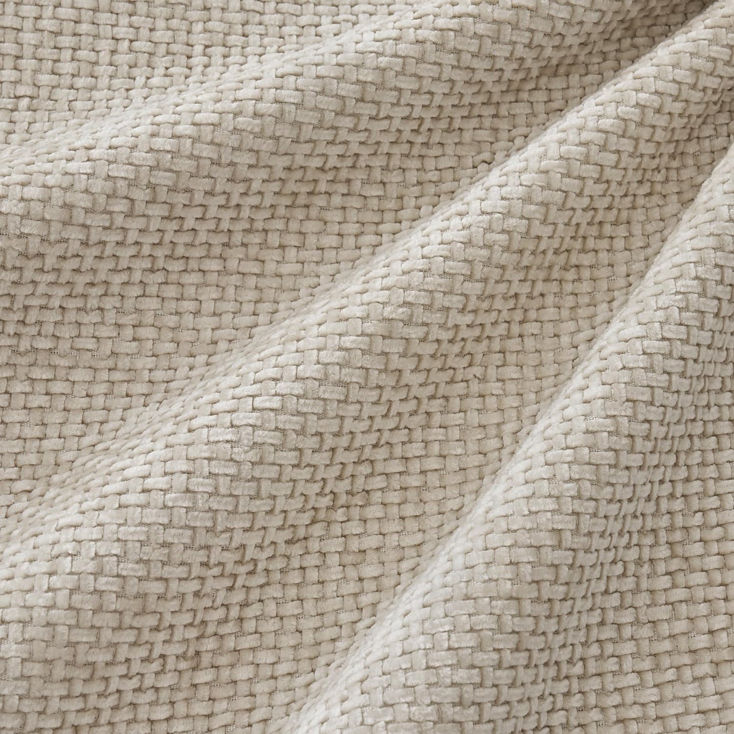 Couch Throw Pillow Covers Soft Decorative Chenille Pillow Covers / 18 x 18 / Cream / Set of 4
