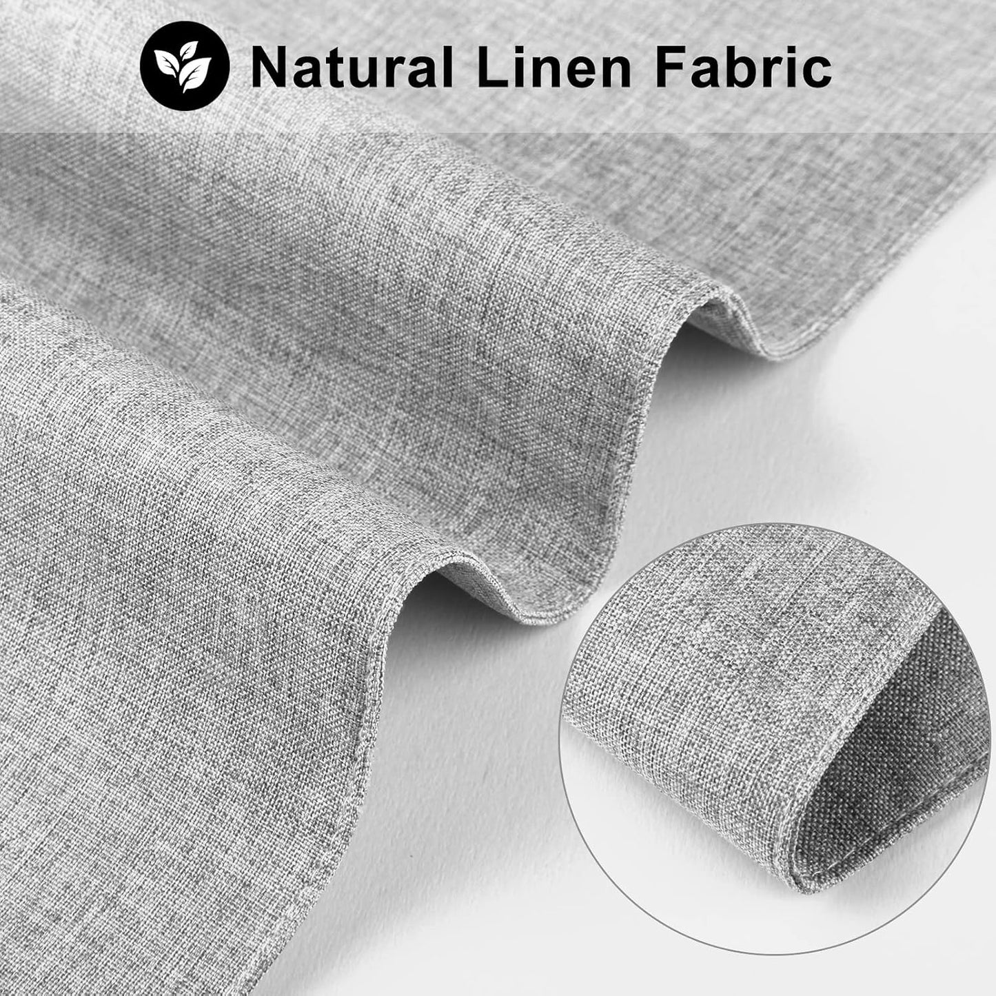 Cloth Placemats Set of 6, Cotton Linen Blend Machine Washable Durable Linen Table Mats, Heat Resistant Placemats
