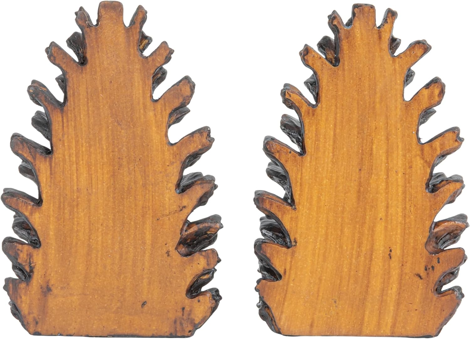 Pinecone Shaped Resin Bookends / Bronze / Set of 2