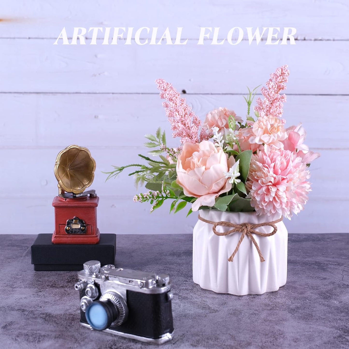 Artificial Potted Flowers / Pink