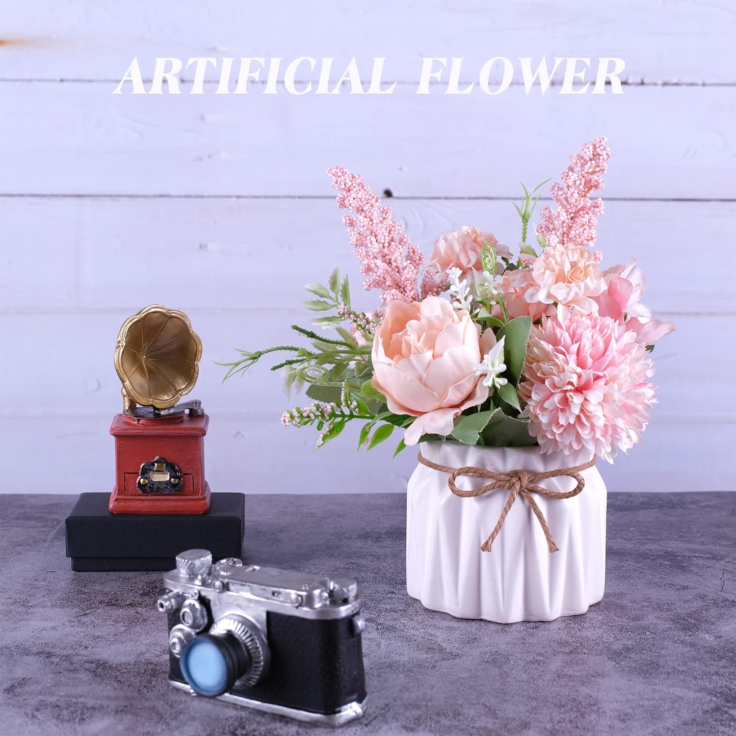 Artificial Potted Flowers / Pink