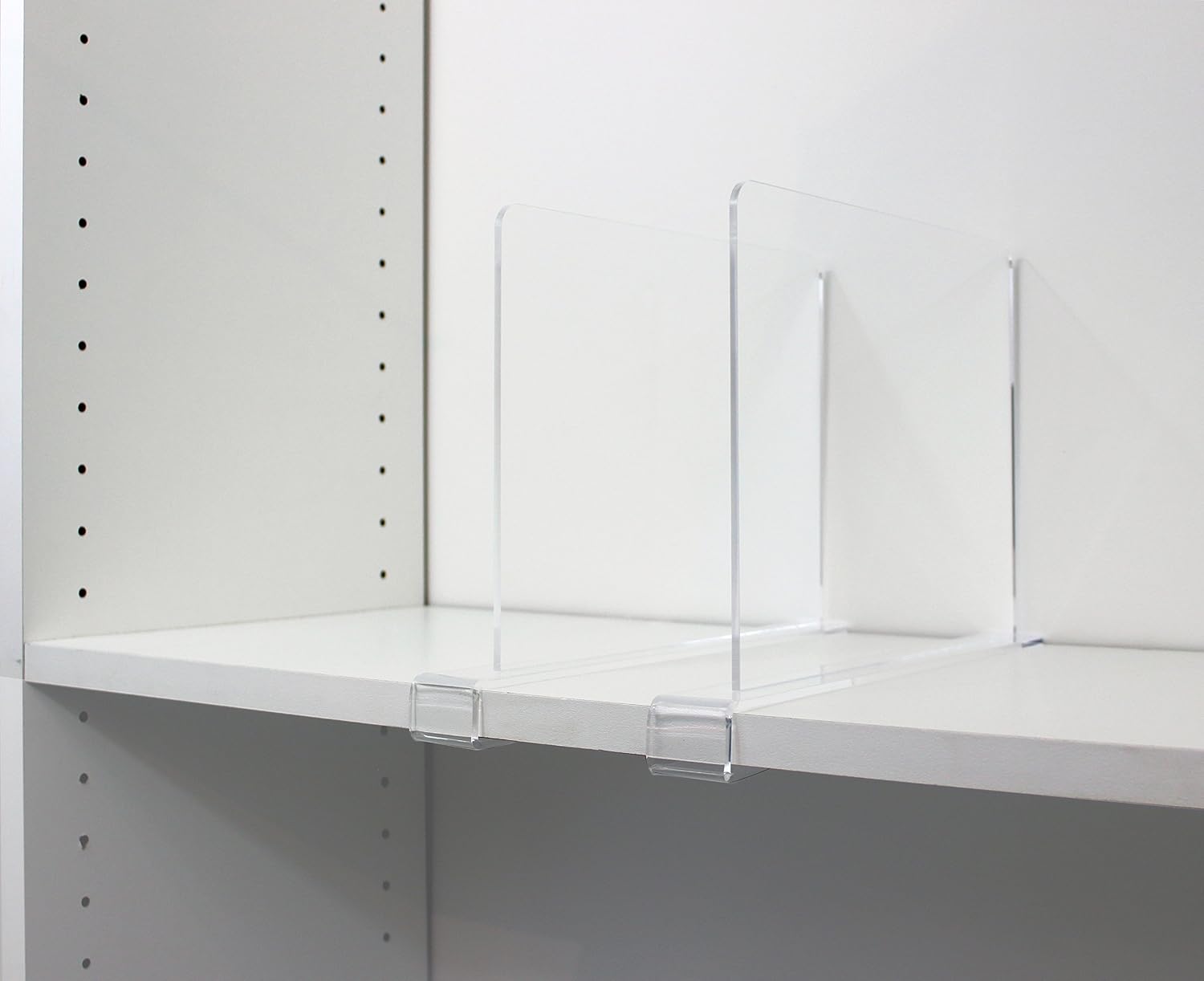 Wood Shelves / Closet Organizers / Clear / Set of 2