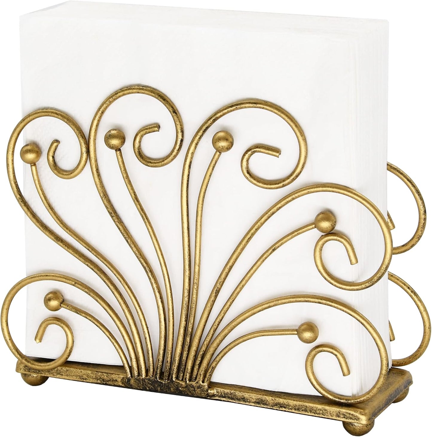 Modern Flaunting Peacock Tail Napkin Holder / Peacock Bronze