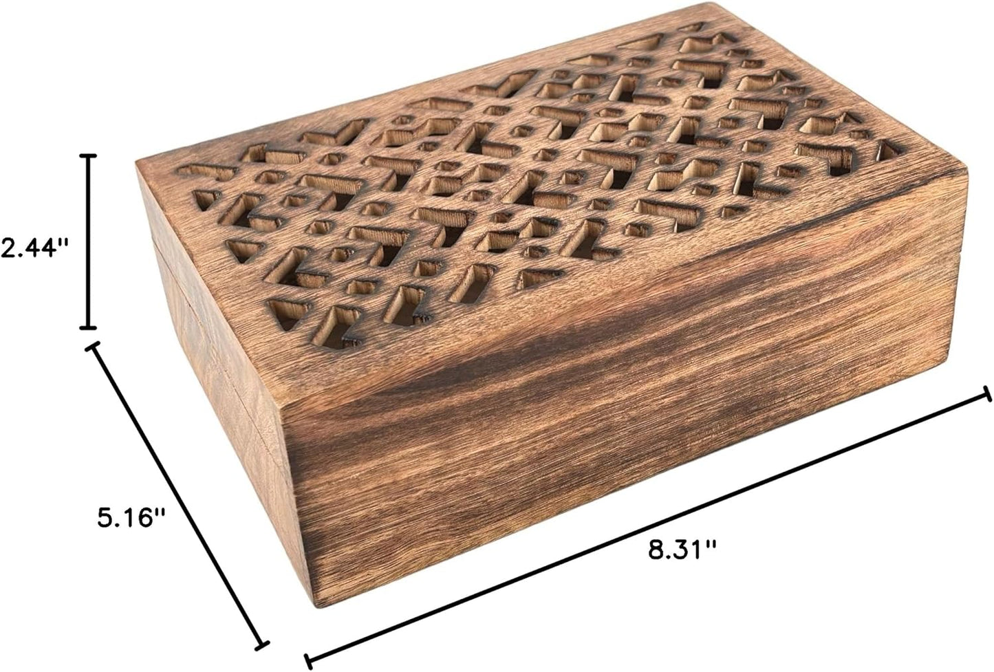 Wooden Mini Jewellery Box Rectangular Designer-Trinket Box for Ladies-Jewellery Storage / Desinger