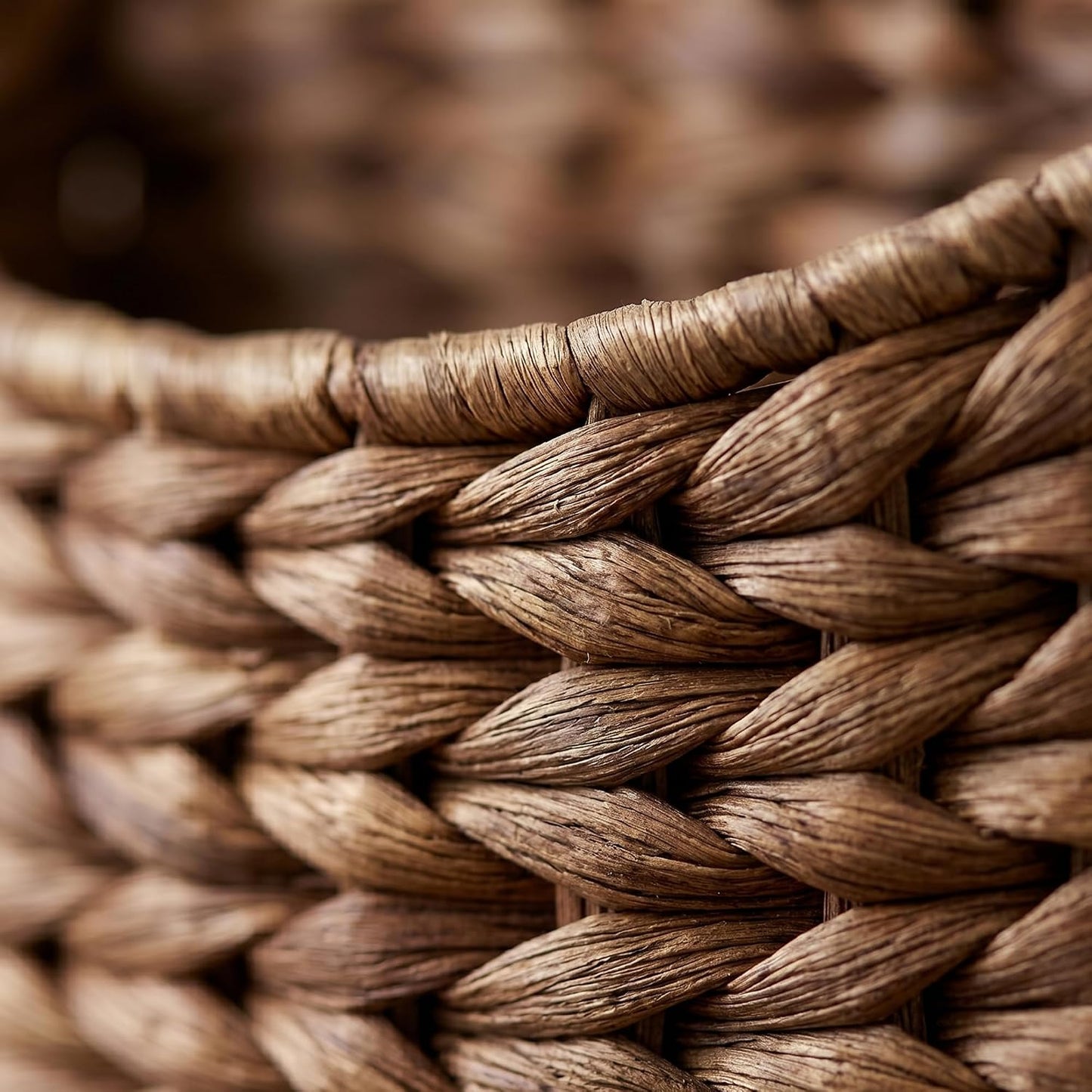 Wicker Hanging Wall Basket / Coffee