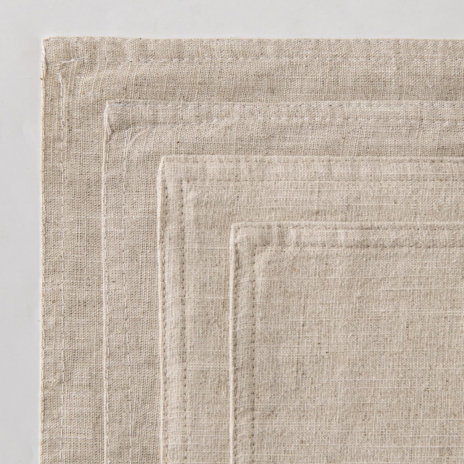 Linen Pillow Covers Decorative Natural Solid Throw Pillow Covers Soft / 18 x 18 / Beige / Set of 4
