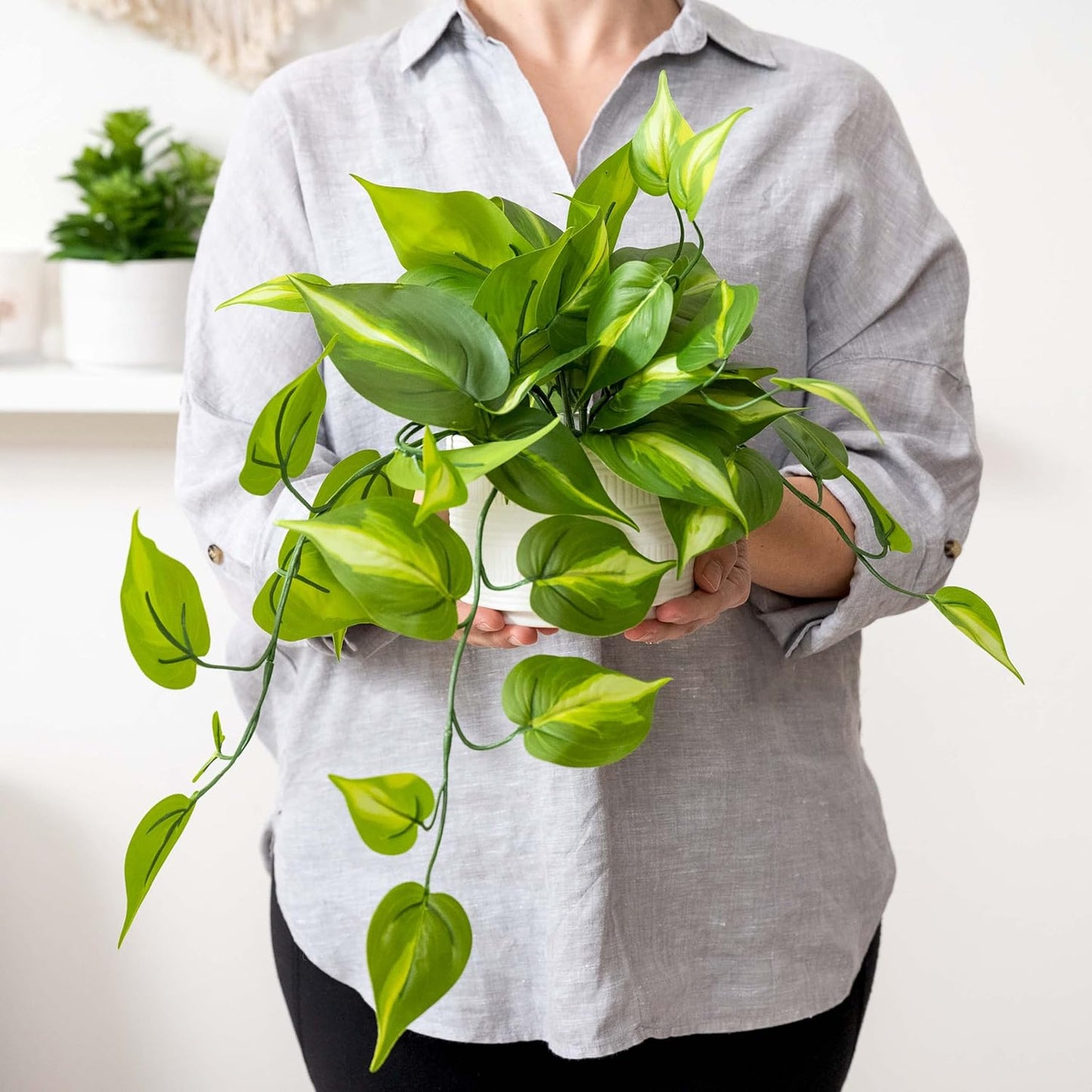 Artificial Trailing Ivy Plant / Green