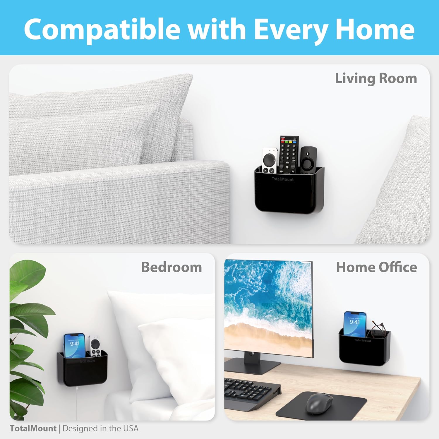 Hole-Free Remote Holder / Standard Black