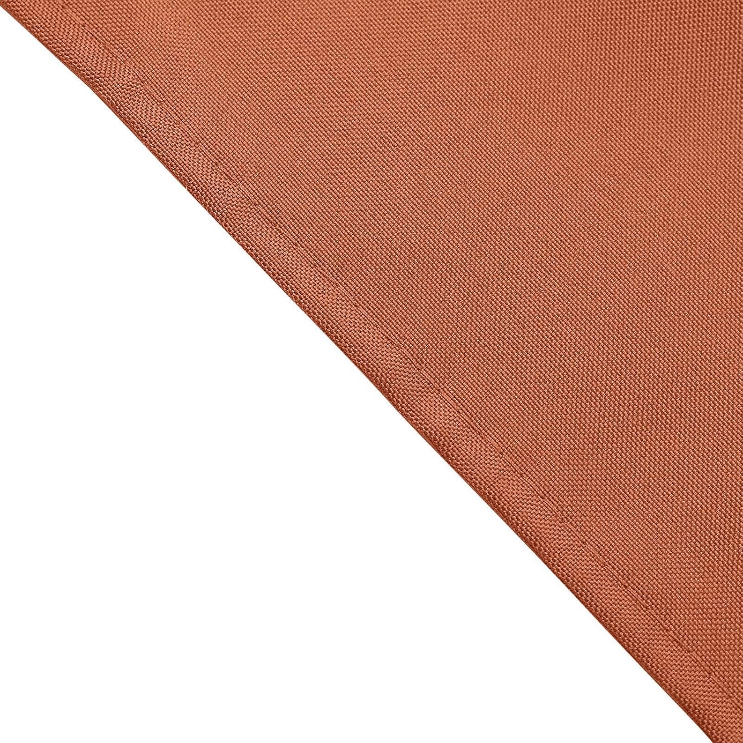 Efavormart Premium Cloth Napkins Set of 100, 17x17 Inch Terracotta Seamless Dinner Napkins, Washable Linen Table Napkin