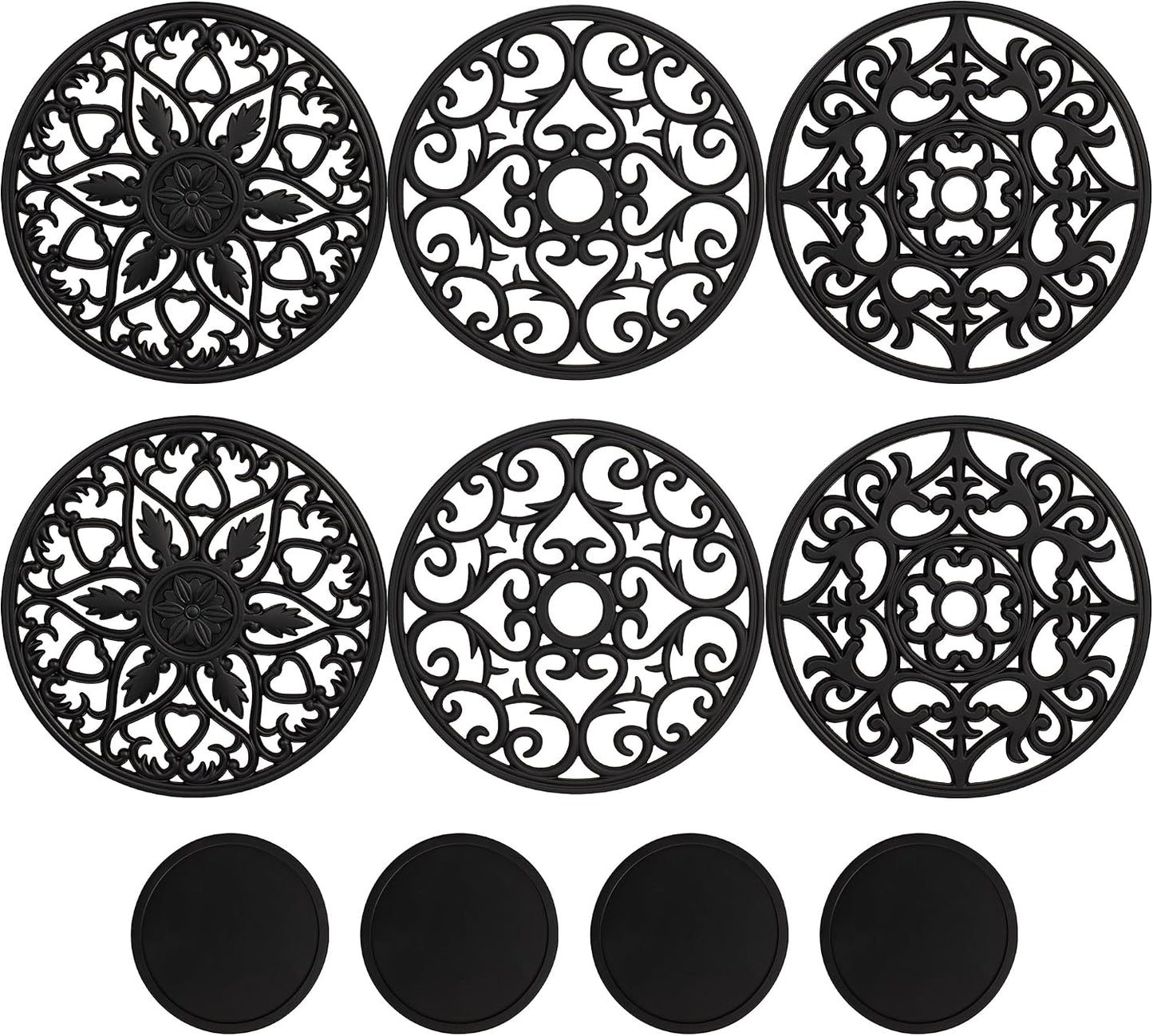 Pans and Dishes + 4 Coasters