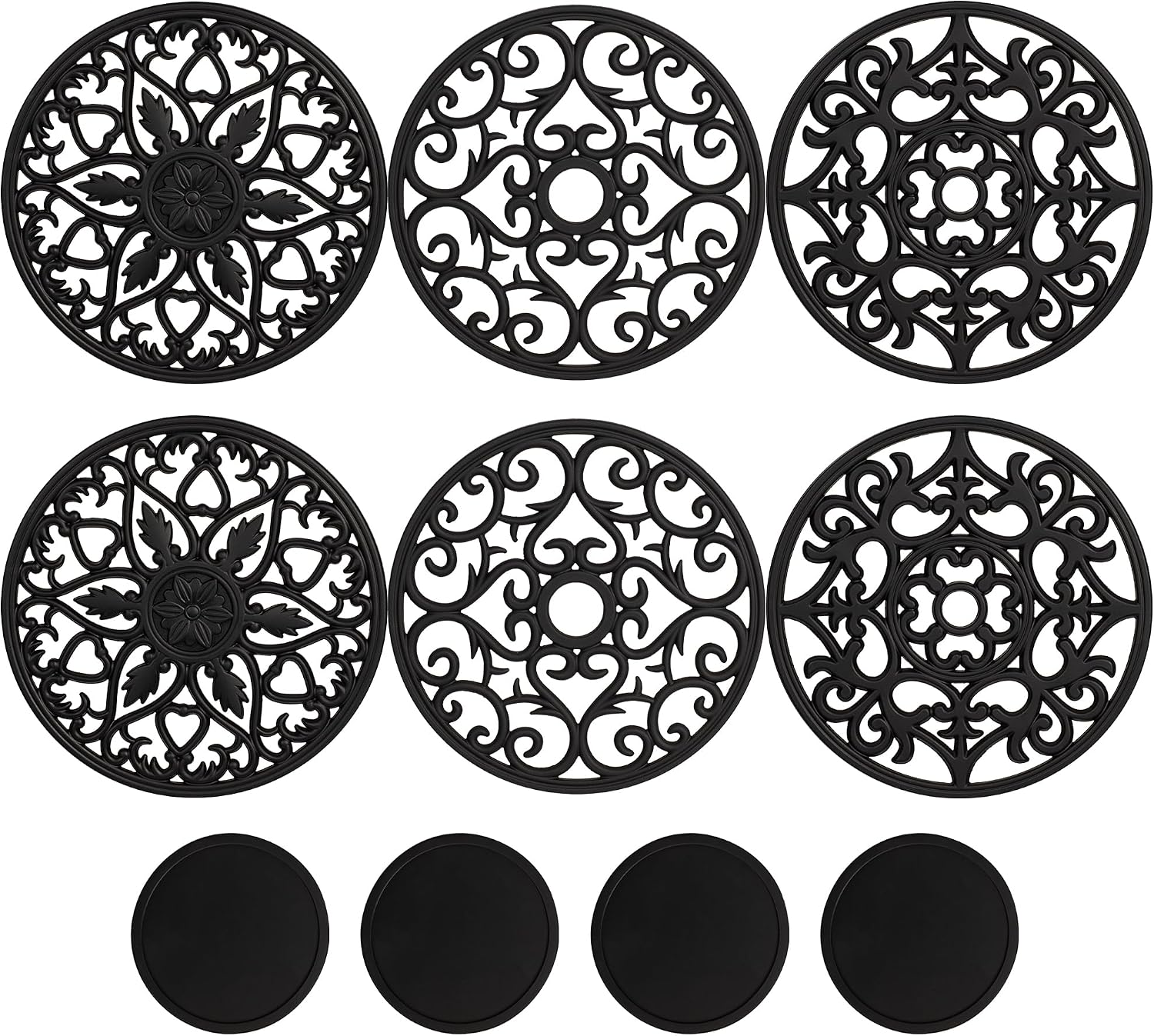 Pans and Dishes + 4 Coasters