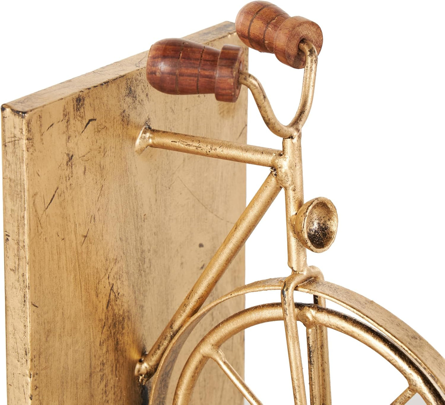 Metal Bike Decorative Bookends Non Skid Bookends / Gold / Set of 2