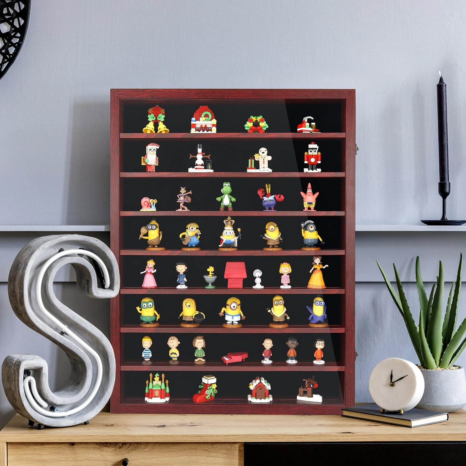FramePro Shadow Box Frame Display Case 18x24 with Removable Shelves, Deep Memory Box Trinket Knick Knack Shelf Cabinet