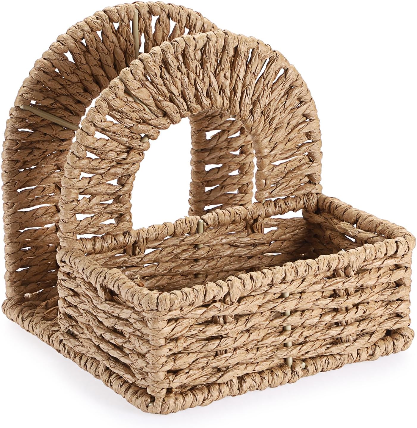 Wicker Napkin Holders / Paper Rope / 5.7 x 5.7 x 5.5