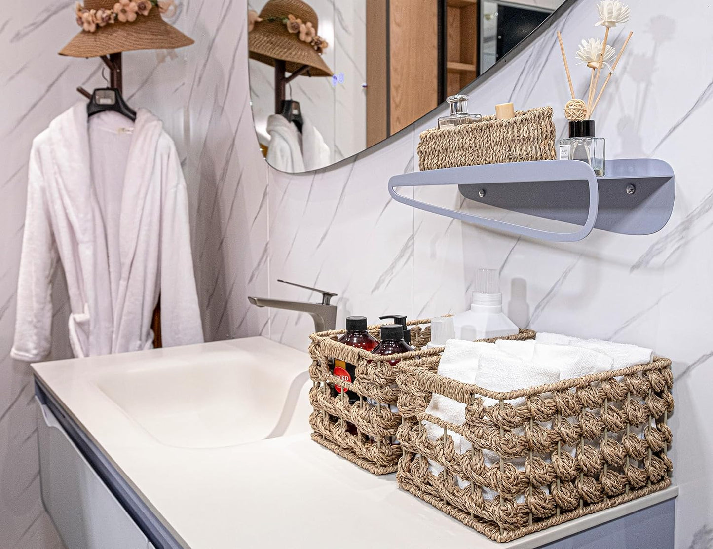 Wicker Storage Baskets / Natural Seagrass
