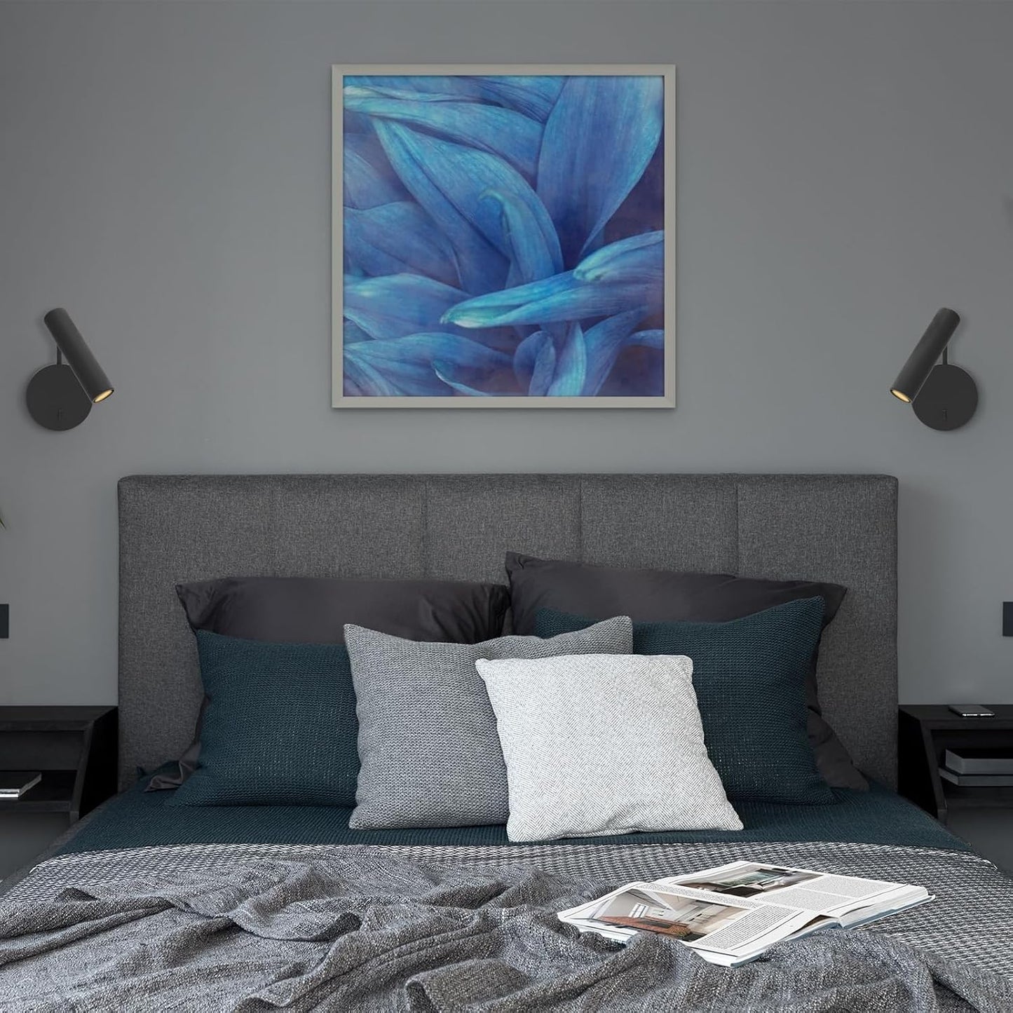 ZEROUNO Wall Mounted Reading Light for Bedroom LED Hardwired Sconce with Switch on/Off Modern 3000K Swing Arm Bedside