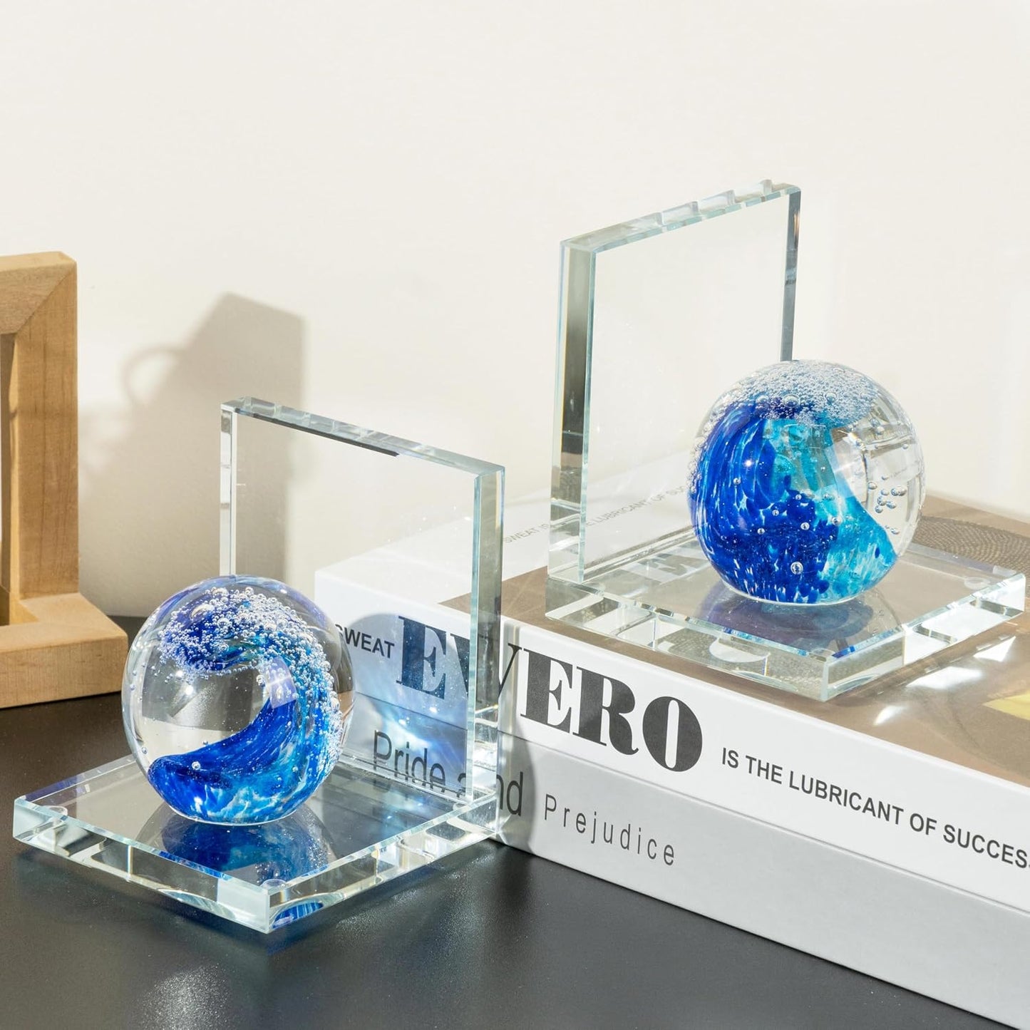 Glass Wave Ball Decor Book