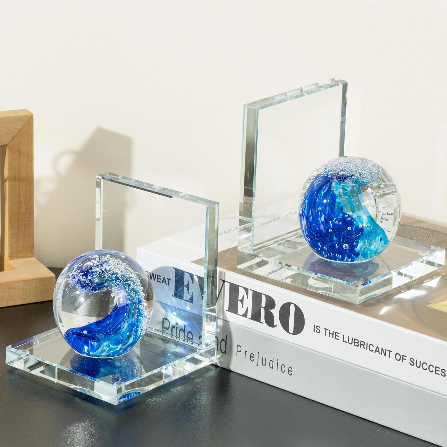 Glass Wave Ball Decor Book