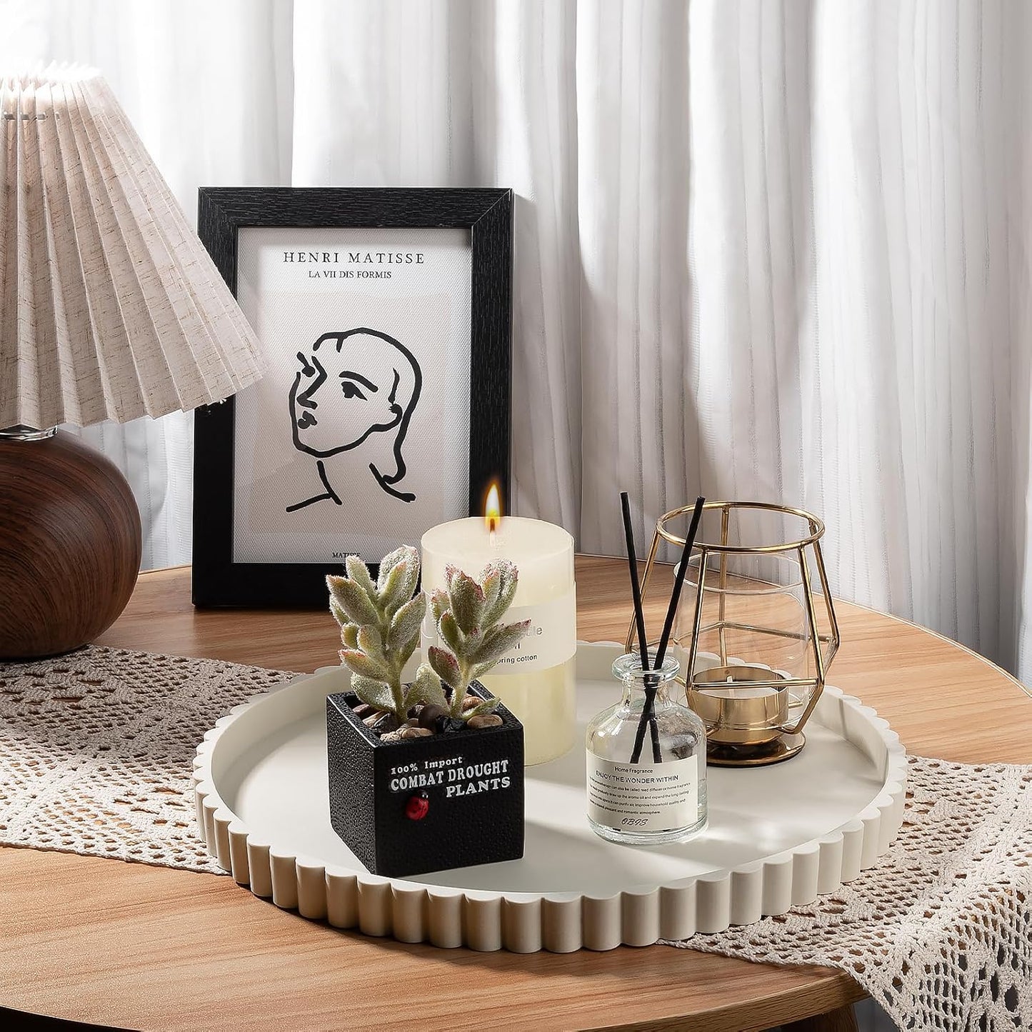 Candle / Beige / Set of 12