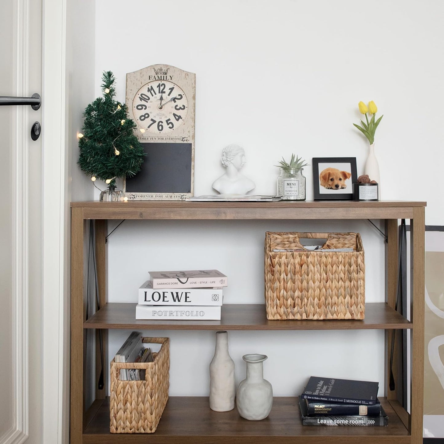 Storageworks Magazine Basket, Wicker Magazine Holder, Book Basket,Meidum | Magazine Holder Bathroom, Mail Baskets for