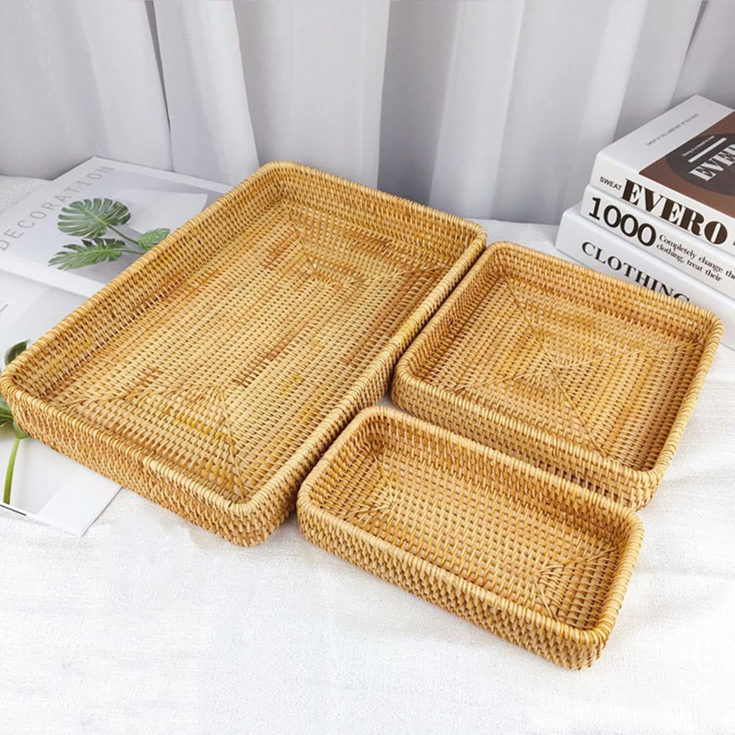 Small Rattan Basket / 8.3 x 4.3 x 1.6