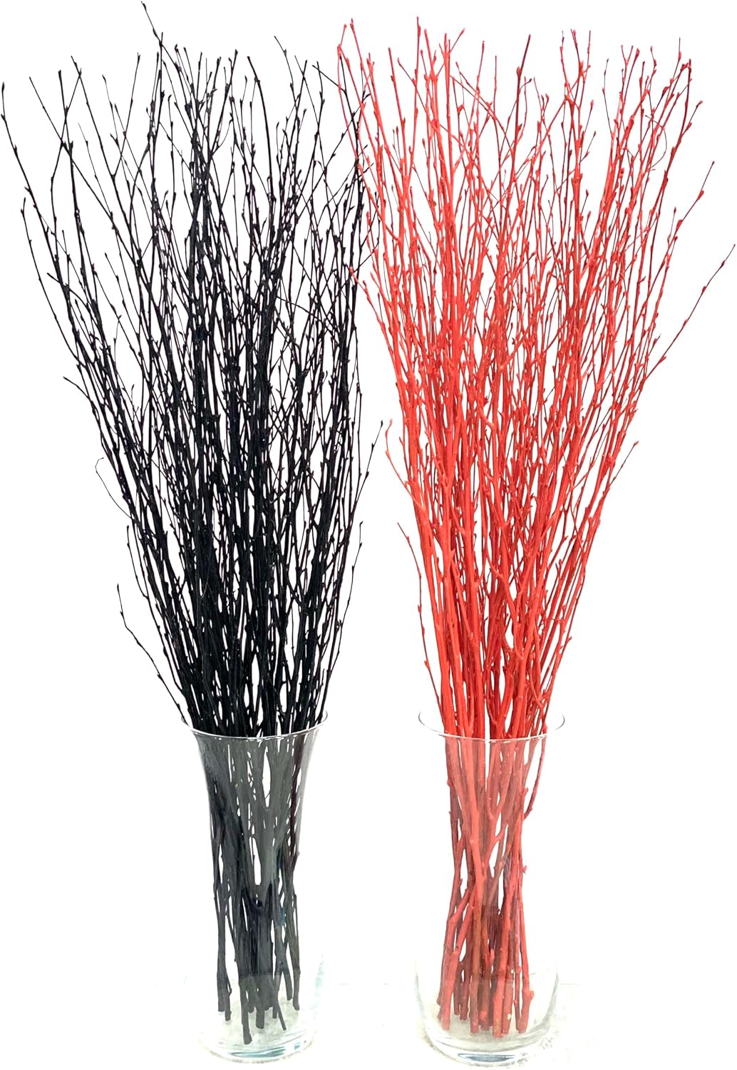 Birch Branches / Long for Floor vases / 25 Psc - Black / Set of 20