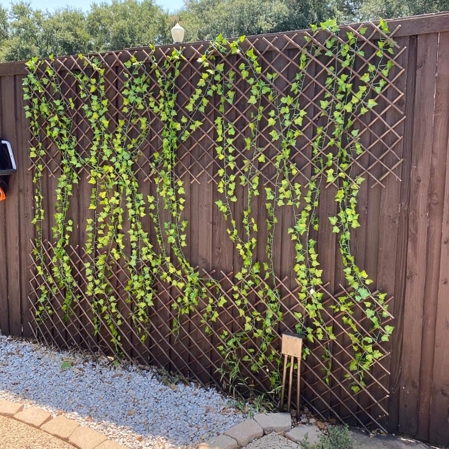 Expandable Garden Trellis Plant Support Willow Lattice Fence Panel for Climbing Plants Vine Ivy Rose Cucumbers Clematis