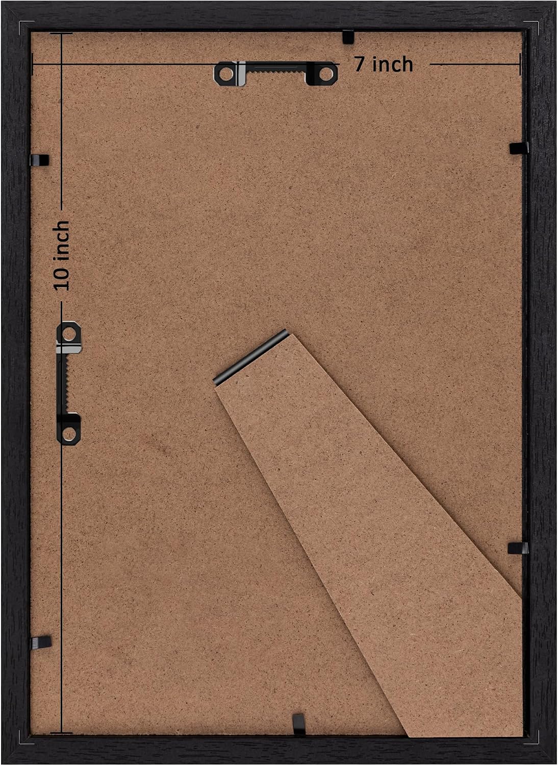 eletecpro 7x10 Picture Frames, Acrylic Cover, Black, Set of 10 | Display Photo 7x10 Photo, Horizontal or Vertical