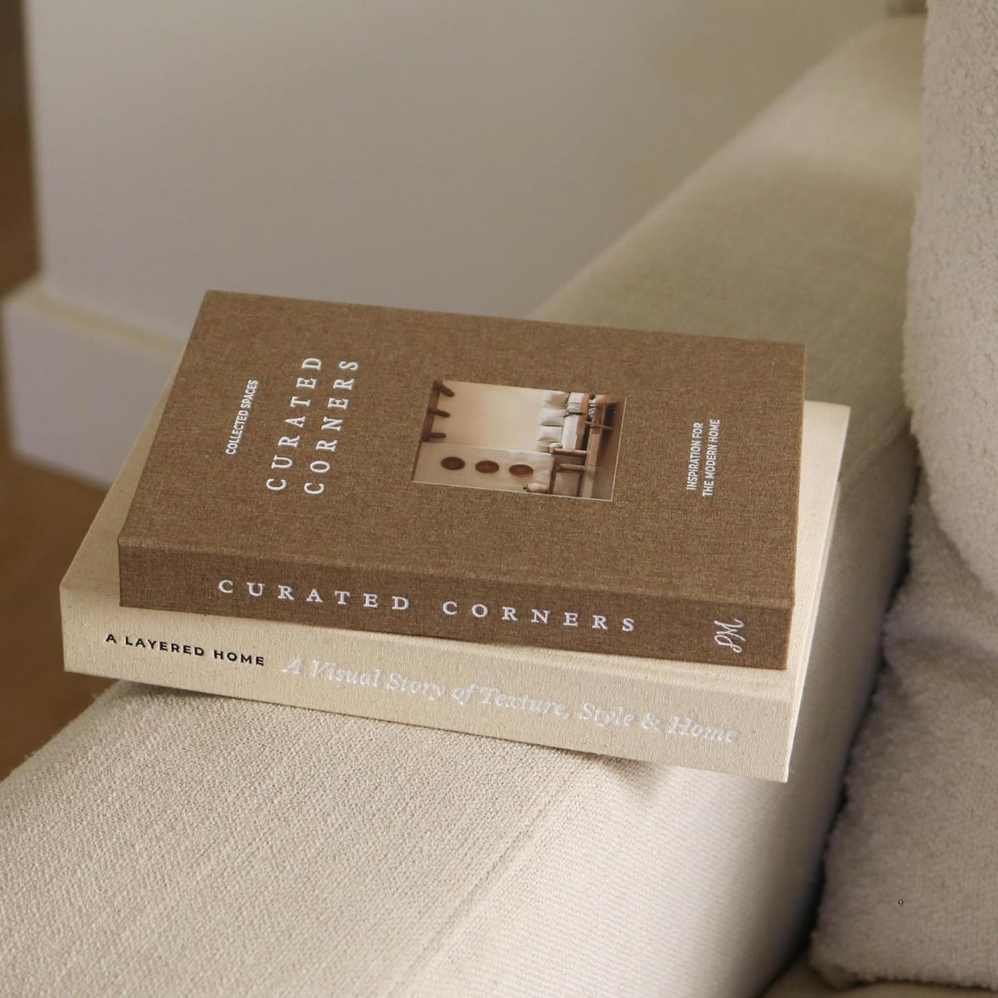 Faux Book Box / 2 Linen Fake Books for Decorating Bookshelf
