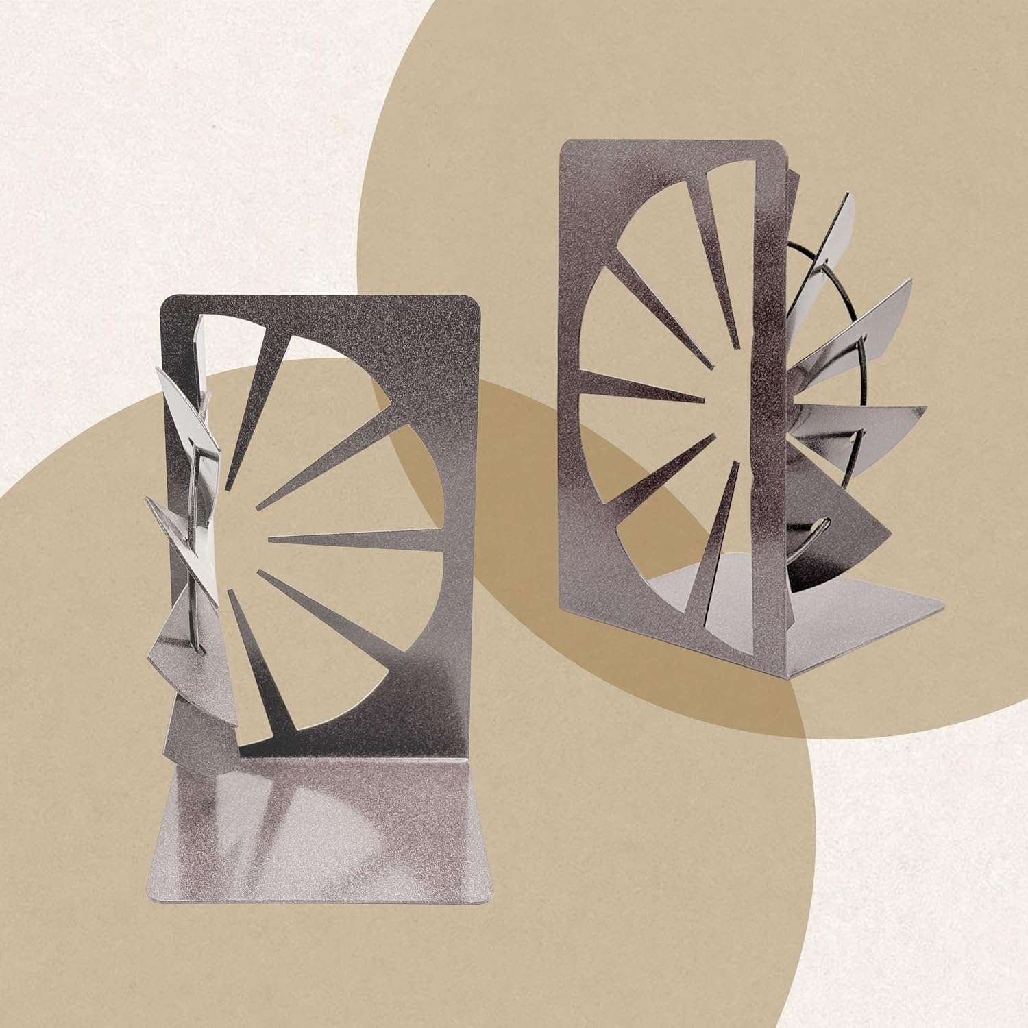 Rustic Windmill Bookends / Decorative Book Holders