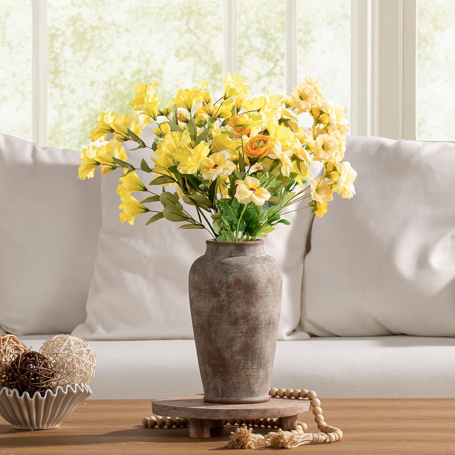 Ceramic Rustic Vase / 11"h - Rustic