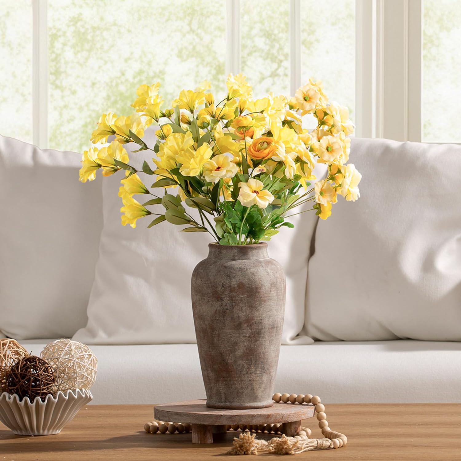 Ceramic Rustic Vase / 11"h - Rustic