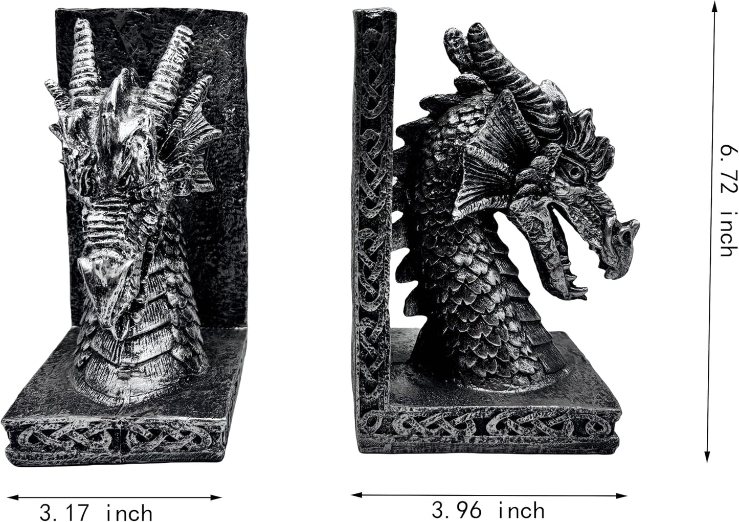 Book Ends / Decorative Bookend / Dragon