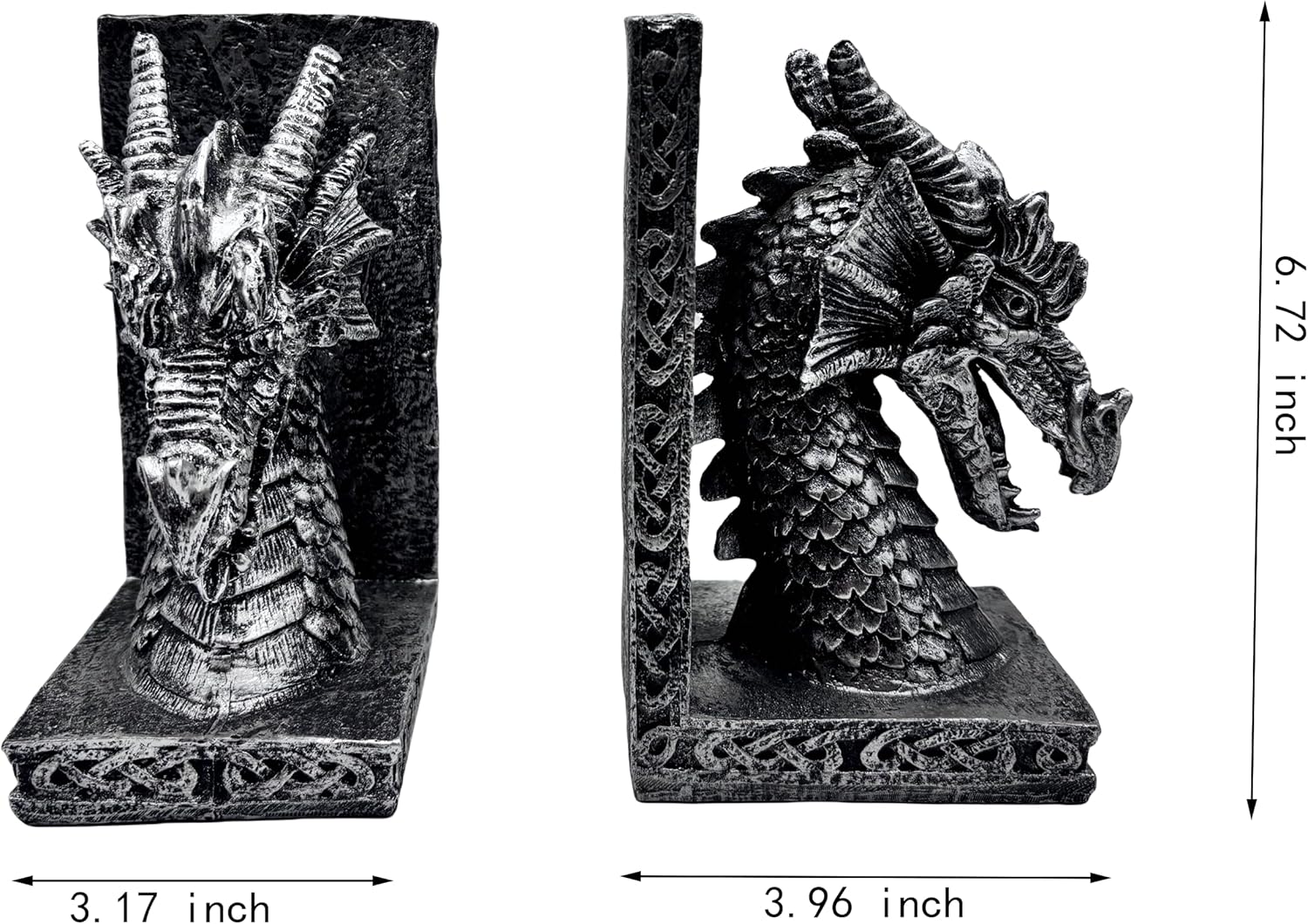 Book Ends / Decorative Bookend / Dragon