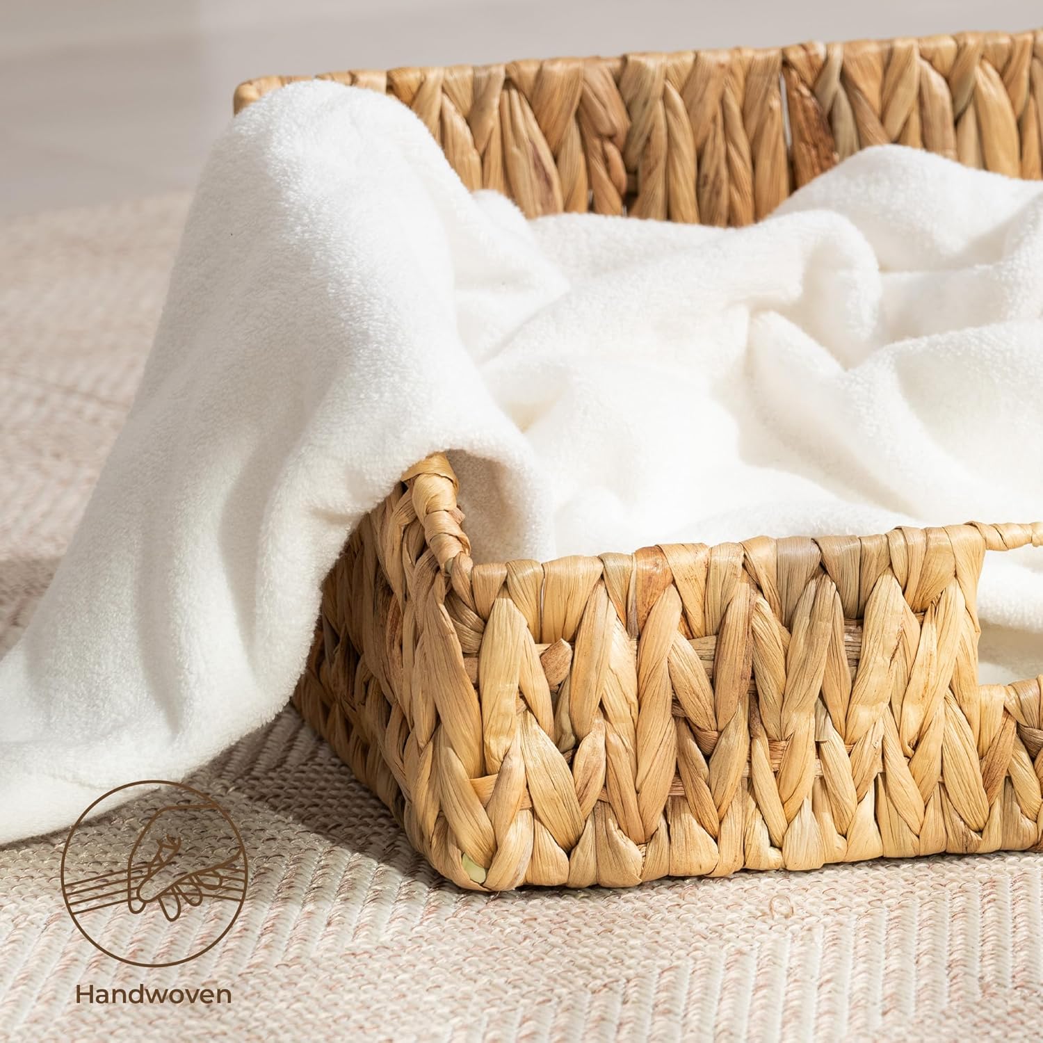 Pantry Organizers / Water Hyacinth Baskets / Natural