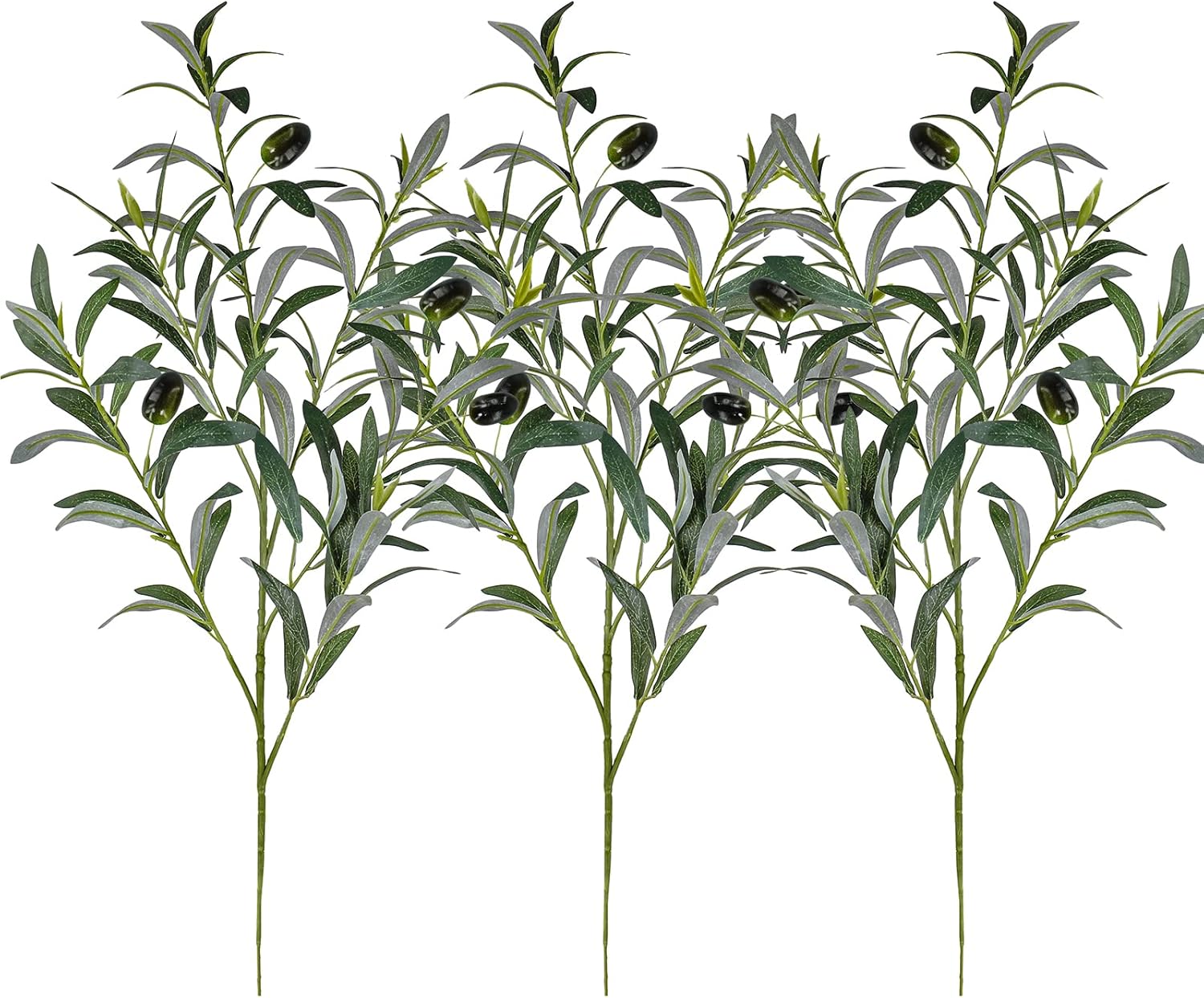 23.6" Tall Artificial Olive Branches / Set of 3