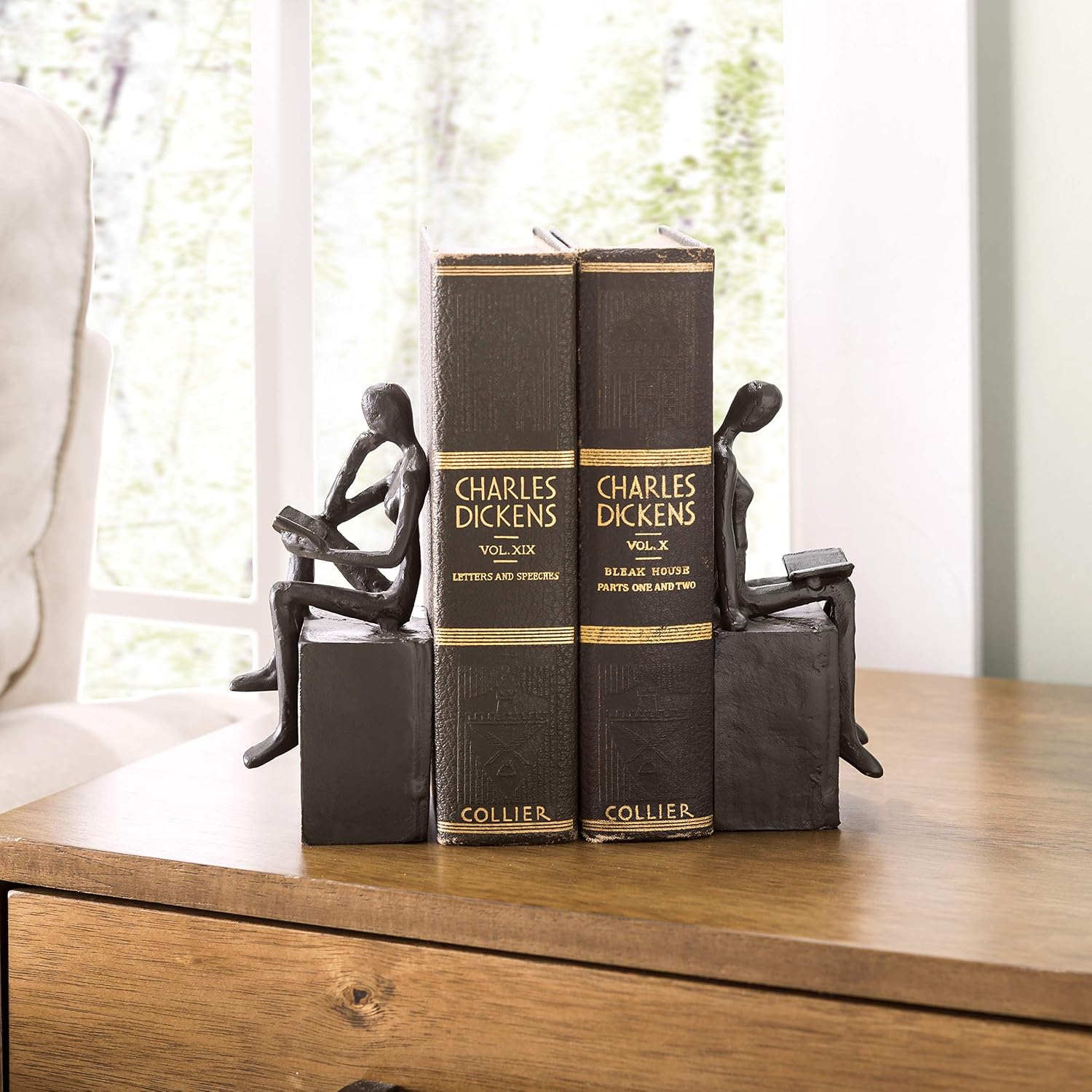 Decorative Cast Iron Bookend Set