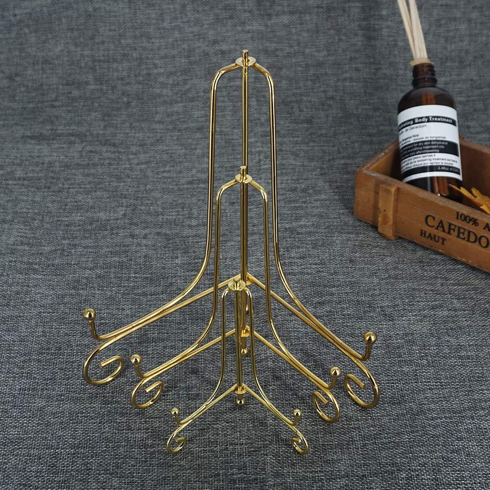 Books / Iron Display Stand / Gold / 4inch+6inch+8inch / Set of 6
