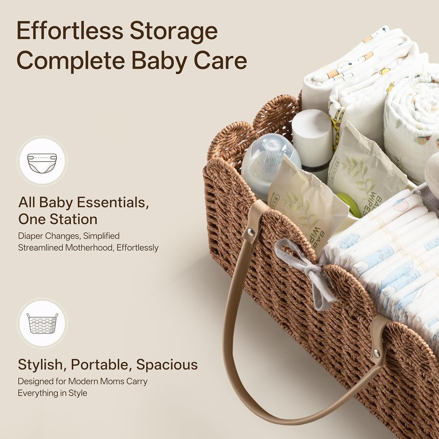 Portable Car Organizer / Caramel / Large