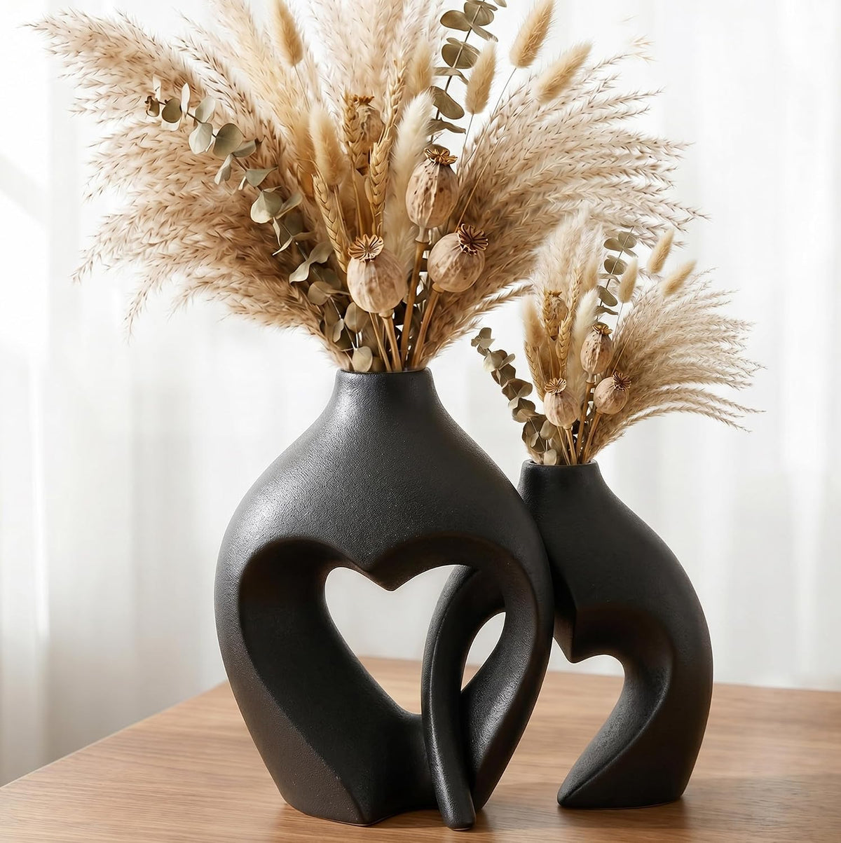 6 Pcs Fall Ceramic Pumpkin Vases Fall Flower Vase, Orange