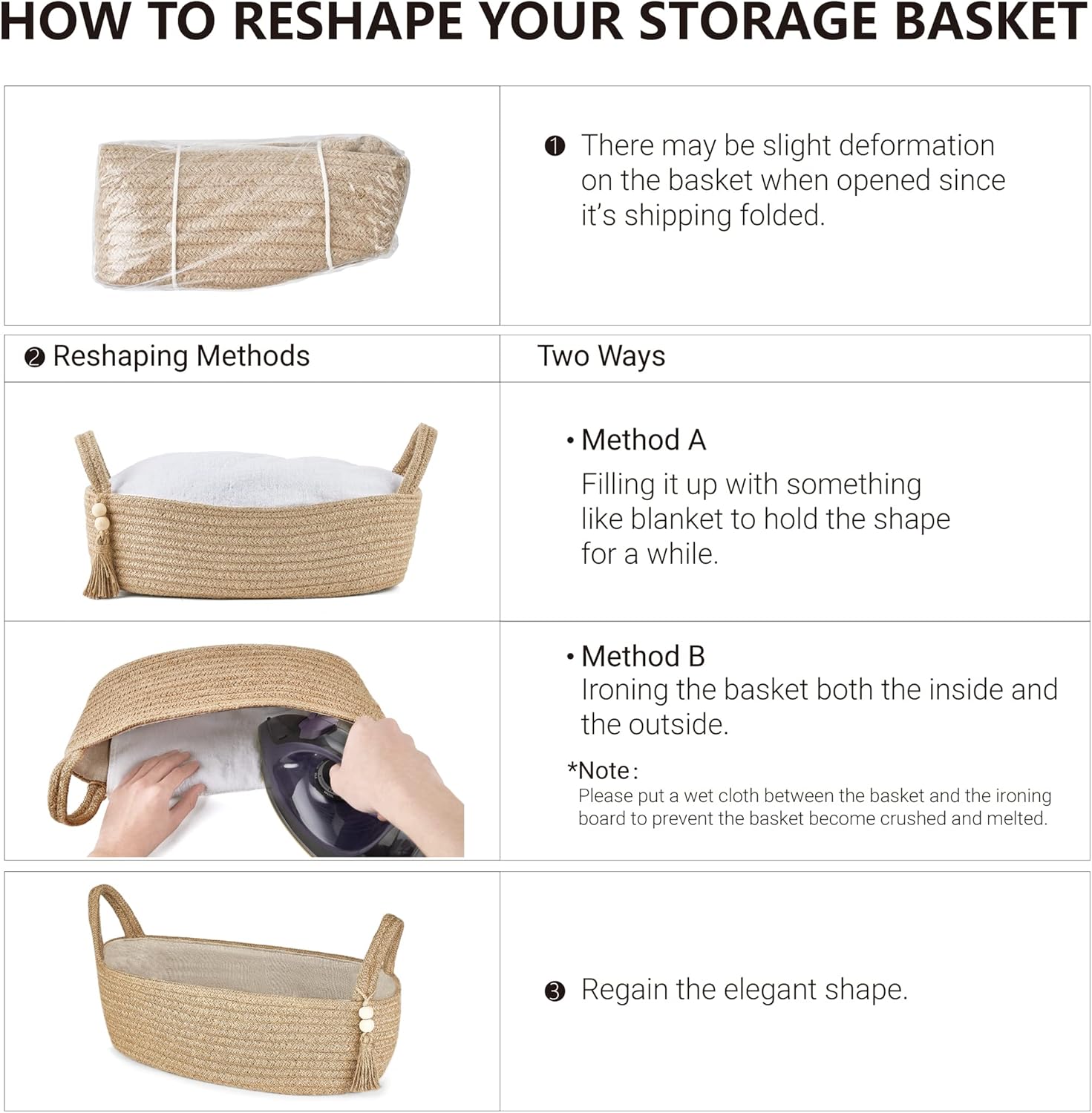 Storage Basket for Toilet Tank Top Boho Bathroom Decor Woven Rope Toilet Paper Tray / Brown / Small