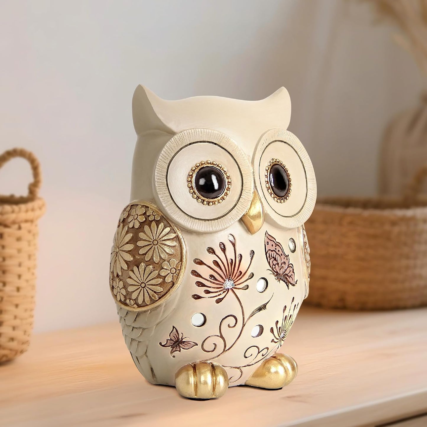 Owl Statue / Office Table and Living Rooms / Colorful