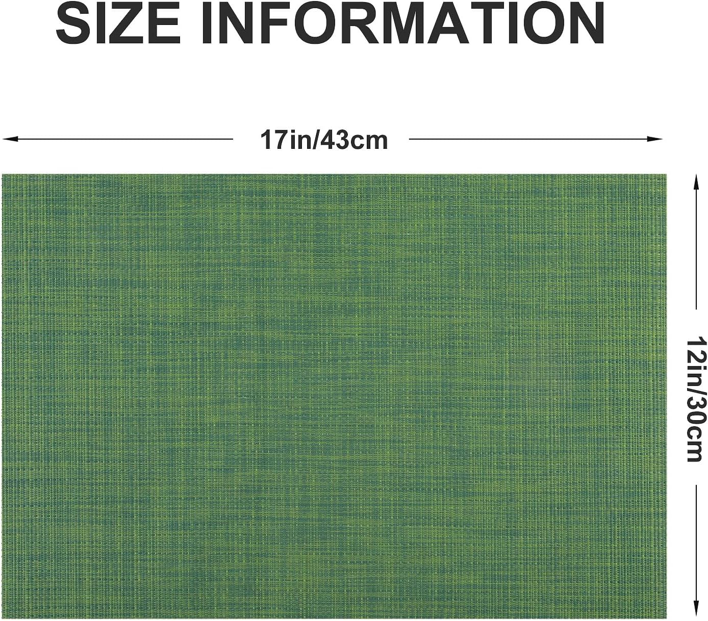 Vinyl Placemats Set of 8, PVC Woven Washable Non-Slip Table Mats, Heat Resistant Wrinkle Free Place Mats for Dining