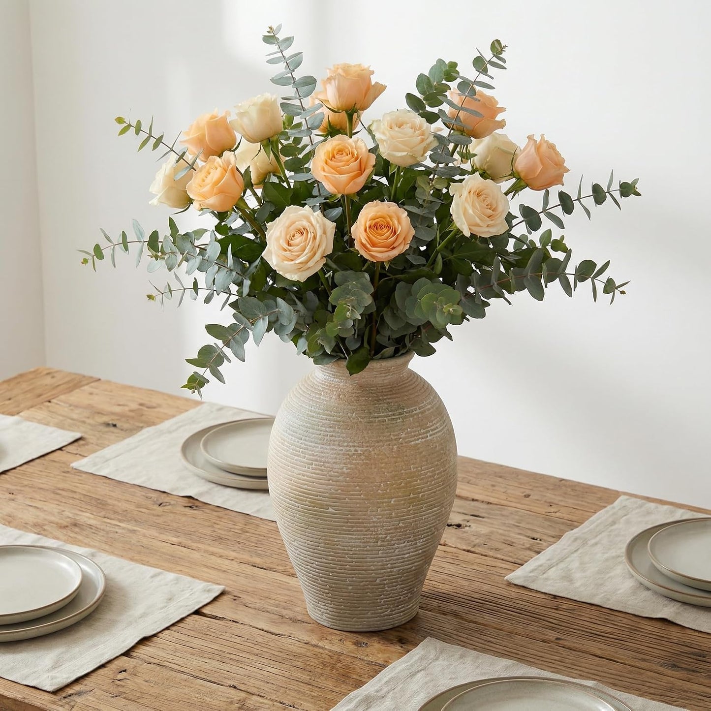Ceramic Flower Vase / Retro and Rustic-9.3